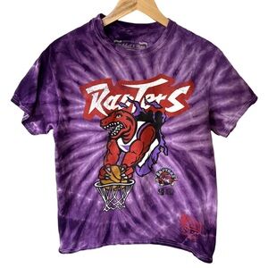 Mitchell & Ness Purple Tie-Dye Raptors’ Tee